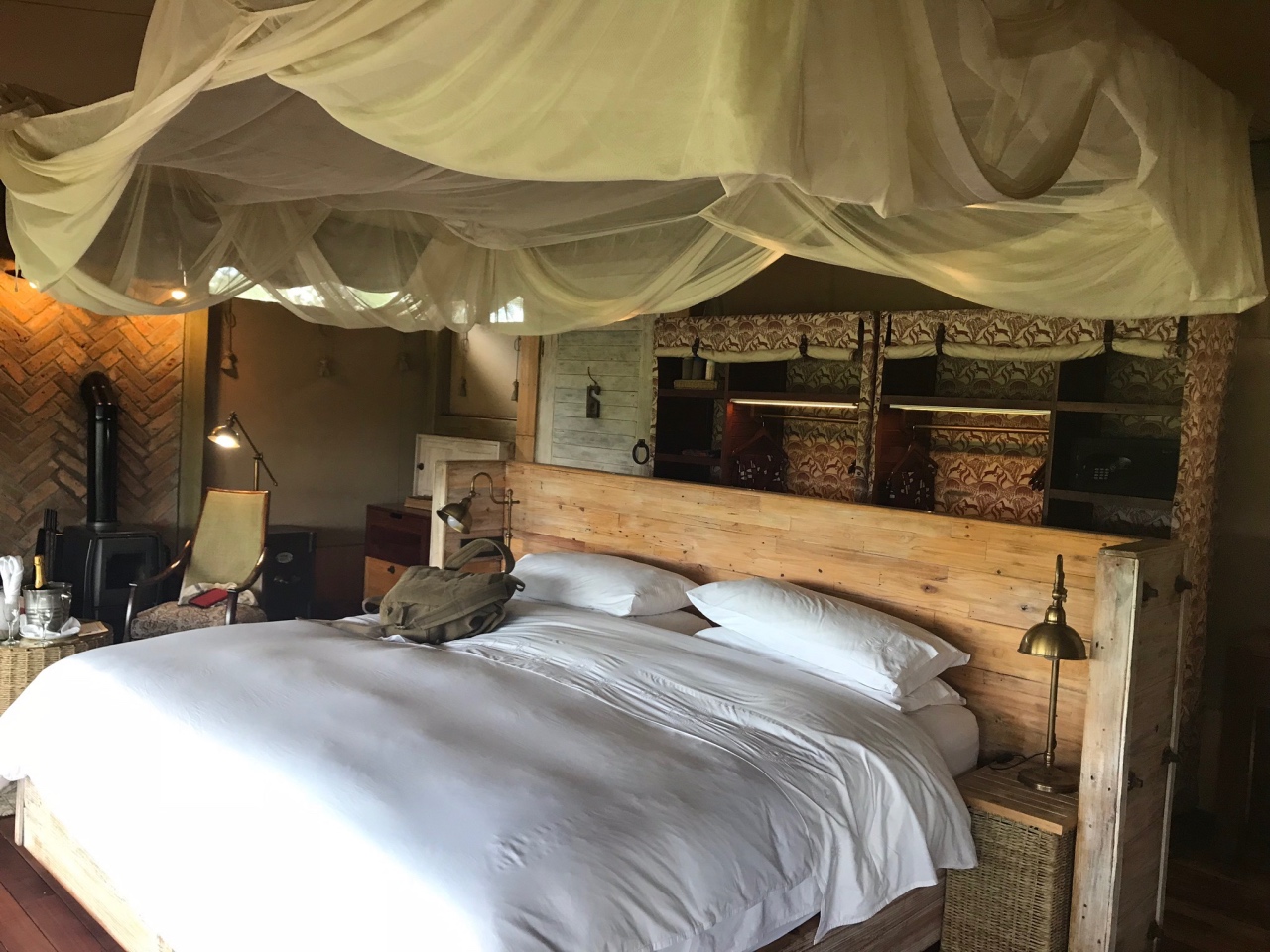 Divine tented bedrooms at Somalisa Camp